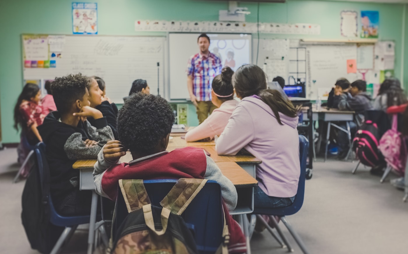 Students learning in a NYC classroom